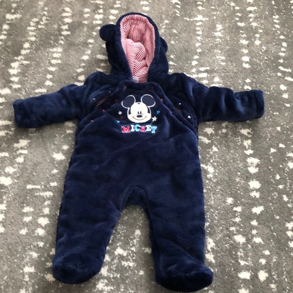 mickey mouse snowsuit baby